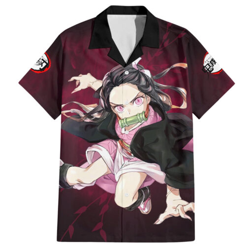 Chemise hawaïenne Nezuko Fighting Anime