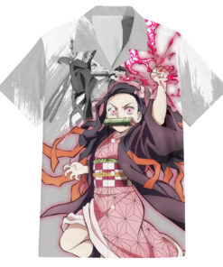 Chemise hawaïenne Nezuko Demon Slayer