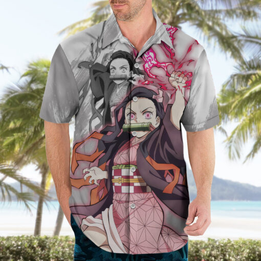 Chemise hawaïenne Nezuko Demon Slayer – Image 3