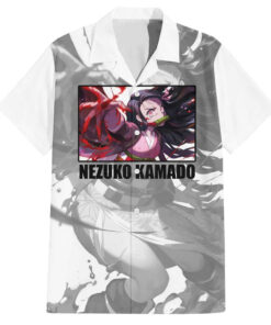 Chemise hawaïenne Nezuko Kamado Demon Slayer Anime