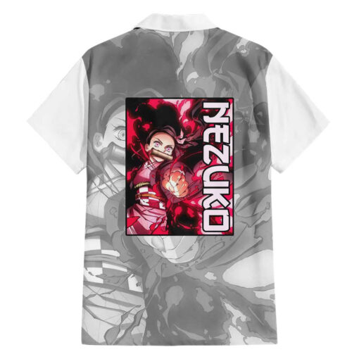 Chemise hawaïenne Nezuko Kamado Demon Slayer Anime – Image 2