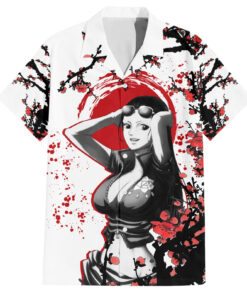 Chemise hawaïenne Nico Robin style japonais Anime