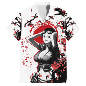 Chemise hawaïenne Nico Robin style japonais Anime