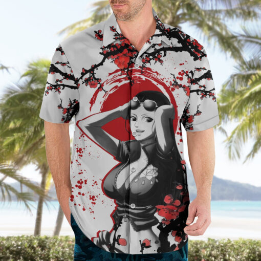 Chemise hawaïenne Nico Robin style japonais Anime – Image 3