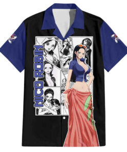Chemise hawaïenne Nico Robin One Piece Anime Manga Mix