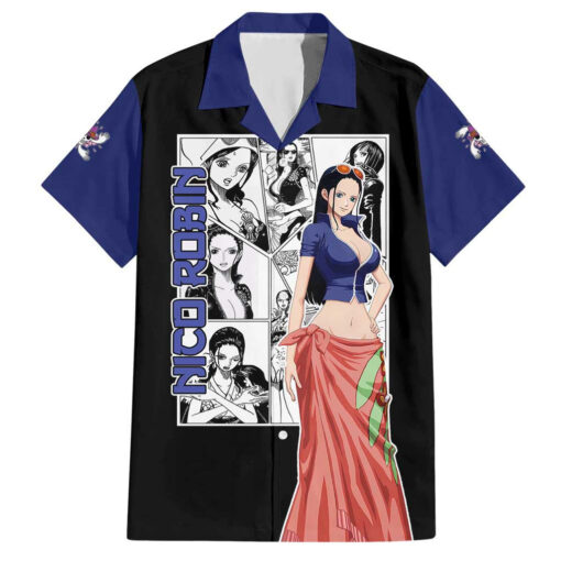 Chemise hawaïenne Nico Robin One Piece Anime Manga Mix