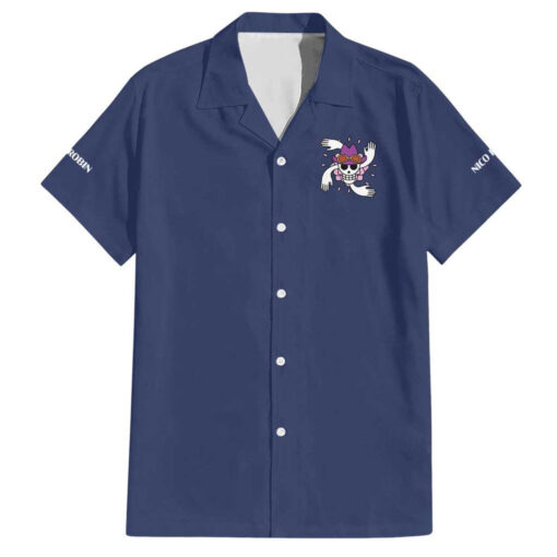 Chemise hawaïenne Nico Robin équipe Chapeau de Paille One Piece Anime