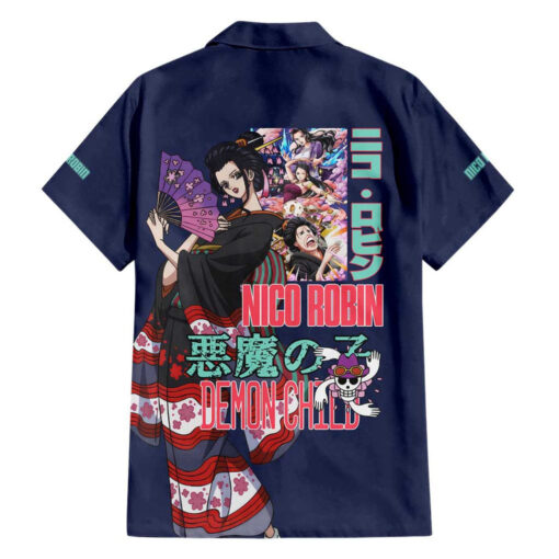 Chemise hawaïenne Nico Robin V2 One Piece Anime – Image 2