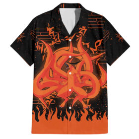Chemise hawaïenne Kurama Bêtes à neuf queues Naruto Anime