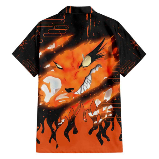 Chemise hawaïenne Kurama Bêtes à neuf queues Naruto Anime – Image 2