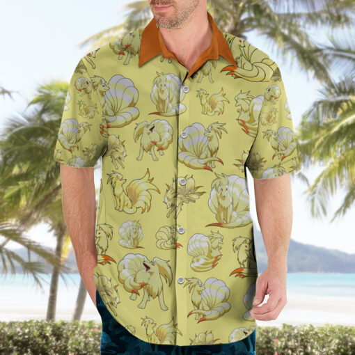 Chemise hawaïenne Ninetales motif – Image 3