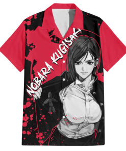 Chemise hawaïenne Nobara Kugisaki Jujutsu Kaisen Manga Style Art