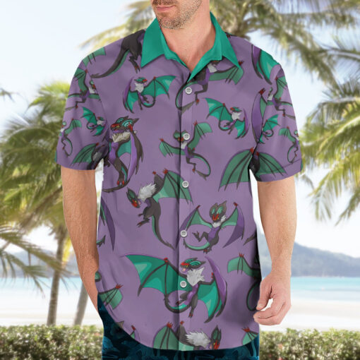 Chemise hawaïenne Noivern motif – Image 3