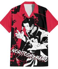 Chemise hawaïenne Noritoshi Kamo Jujutsu Kaisen Manga Style Art