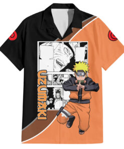 Chemise hawaïenne Naruto Uzumaki NRT Anime Manga Mix