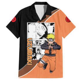 Chemise hawaïenne Naruto Uzumaki NRT Anime Manga Mix