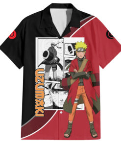 Chemise hawaïenne Naruto Uzumaki Sage NRT Manga Mix