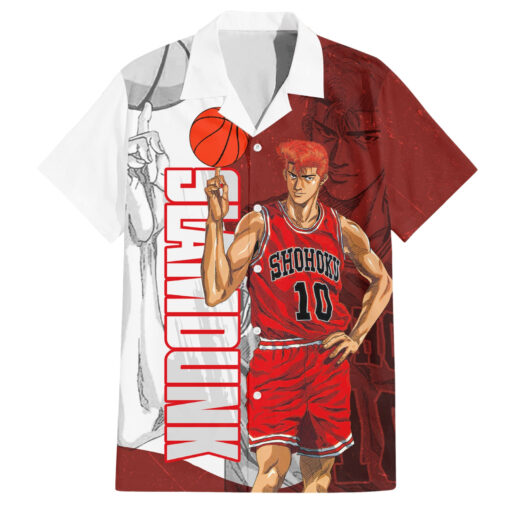 Chemise hawaïenne Numéro 10 de Sohoku Slam Dunk Anime Manga Mix