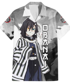 Chemise hawaïenne Obanai Iguro Demon Slayer Anime