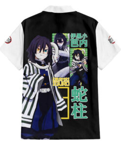 Chemise hawaïenne Obanai Iguro Demon Slayer Anime V2