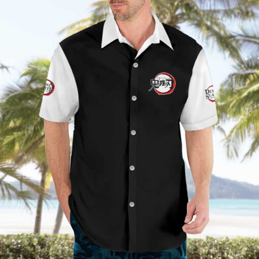 Chemise hawaïenne Obanai Iguro Demon Slayer Anime V2 – Image 3