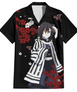 Chemise hawaïenne Obanai Iguro style japonais