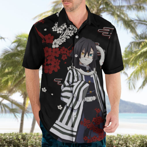 Chemise hawaïenne Obanai Iguro style japonais – Image 3