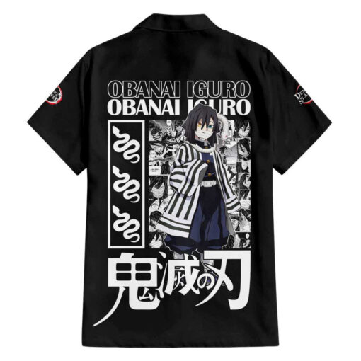 Chemise hawaïenne Obanai Iguro Kimetsu no Yaiba Anime – Image 2
