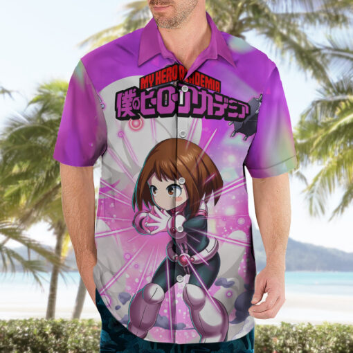 Chemise hawaïenne Ochako Uraraka Anime – Image 3