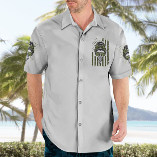 Chemise hawaïenne Oh je t’ai énervé Bun désordonné – Image 3