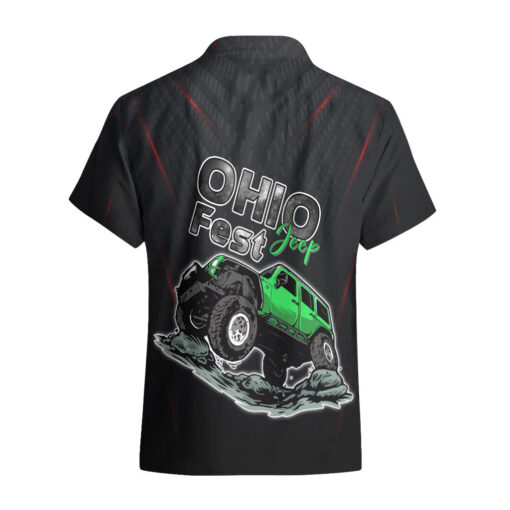 Chemise hawaïenne Ohio Jeep Fest 2023 Parcours d'obstacles Jeep – Image 2