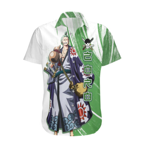 Chemise hawaïenne One Piece Roronoa Zoro Wano épéiste – Image 2