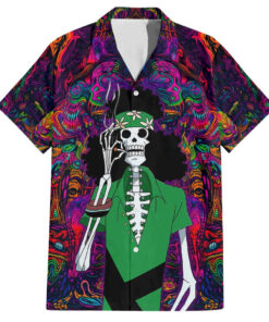 Chemise hawaïenne One Piece hippie trip Brook Anime