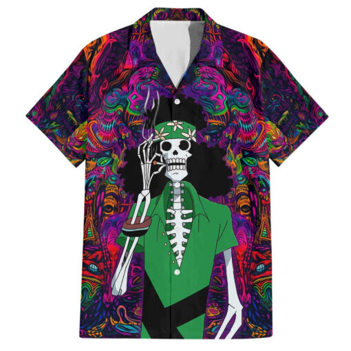 Chemise hawaïenne One Piece hippie trip Brook Anime