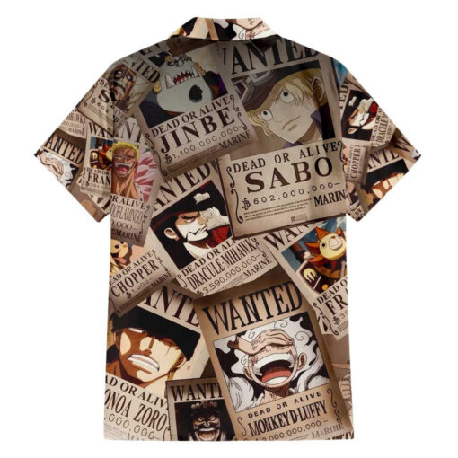Chemise hawaïenne One Piece avis de recherche Anime – Image 2
