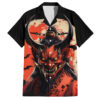 Chemise hawaïenne Oni démon art japonais