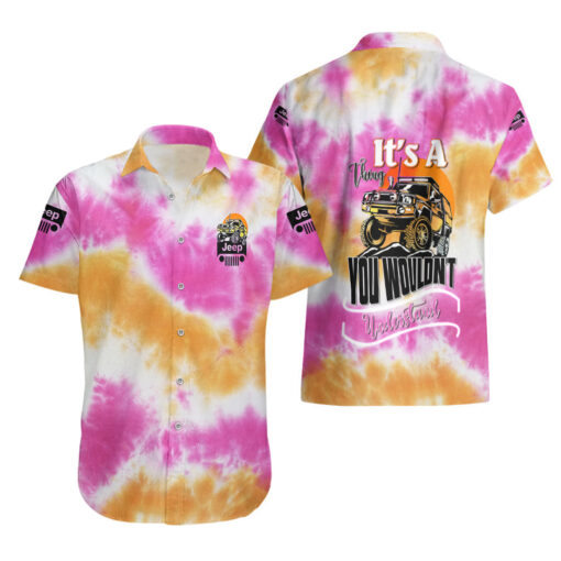 Chemise hawaïenne Jeep orange tie-dye c’est un truc que tu comprendrais pas – Image 3