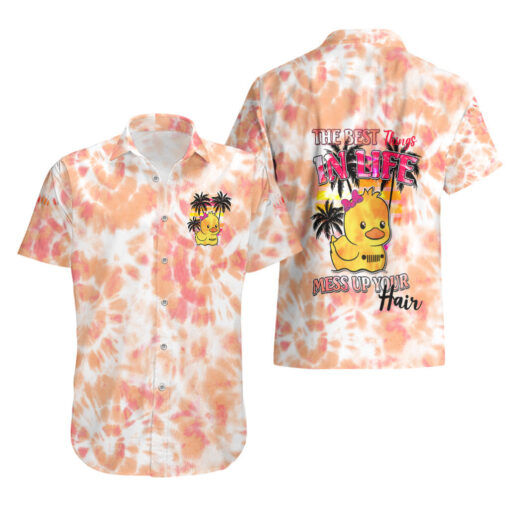 Chemise hawaïenne Jeep orange tie-dye les meilleures choses dans la vie – Image 3