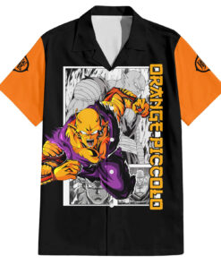 Chemise hawaïenne Orange Piccolo Dragon Ball Anime Manga Mix