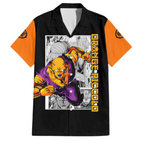Chemise hawaïenne Orange Piccolo Dragon Ball Anime Manga Mix