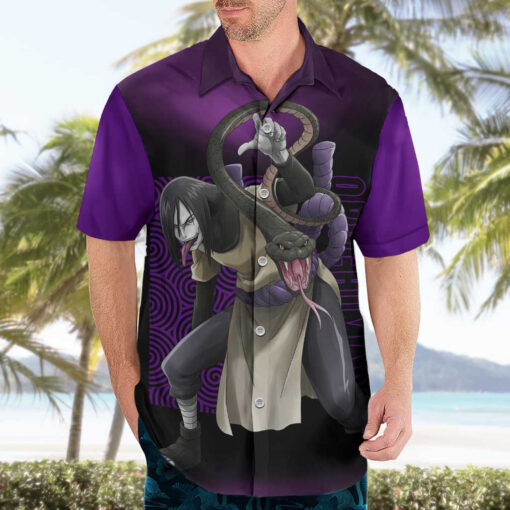 Chemise hawaïenne Orochimaru Naruto Anime – Image 3