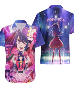 Chemise hawaïenne Oshi no Ko Anime Hoshino Ai On Stage