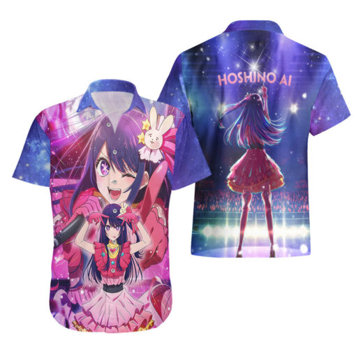 Chemise hawaïenne Oshi no Ko Anime Hoshino Ai On Stage