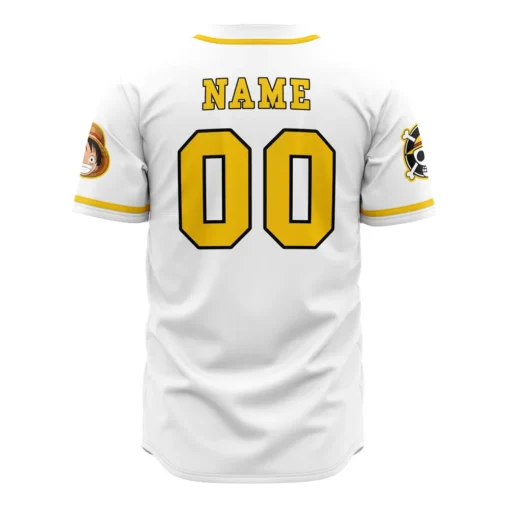 Maillot de baseball Blanc One Piece – Image 3