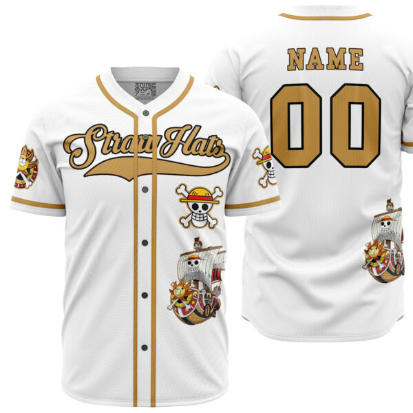 Maillot de baseball Chapeaux de Paille Blancs One Piece