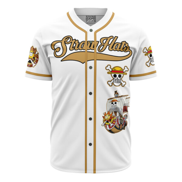 Maillot de baseball Chapeaux de Paille Blancs One Piece – Image 2