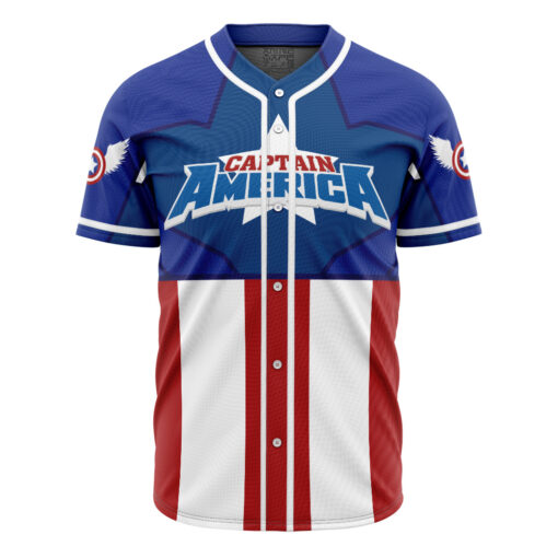 Maillot de baseball Captain America Marvel – Image 2