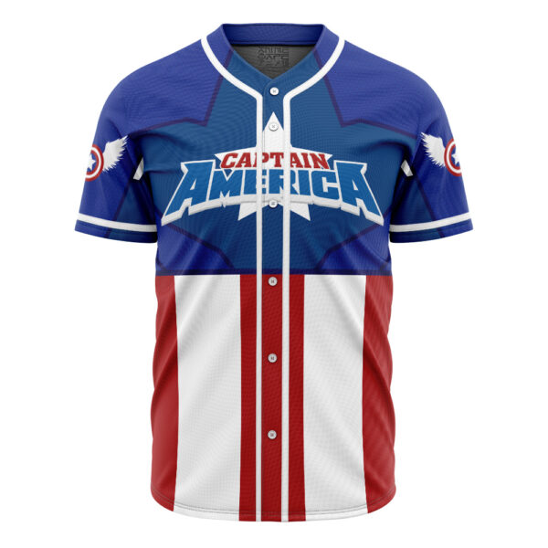 Maillot de baseball Captain America Marvel – Image 2