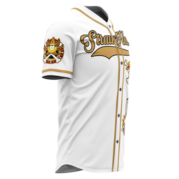 Maillot de baseball Chapeaux de Paille Blancs One Piece – Image 4