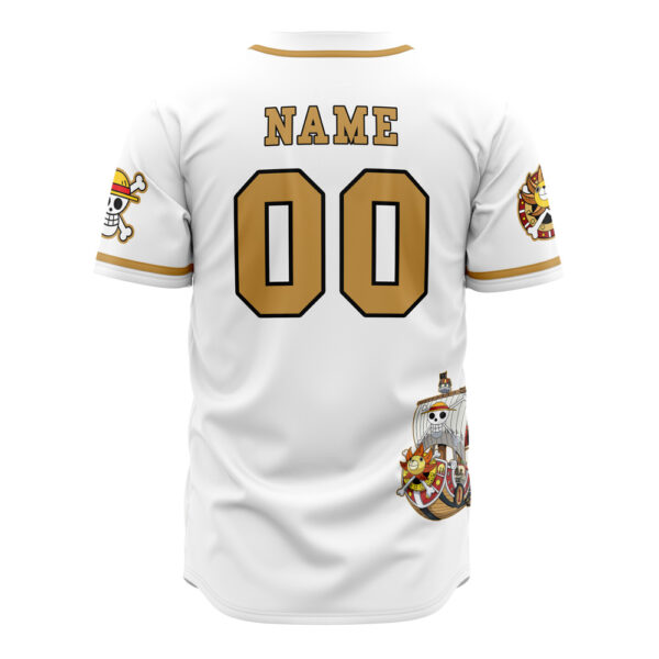 Maillot de baseball Chapeaux de Paille Blancs One Piece – Image 3